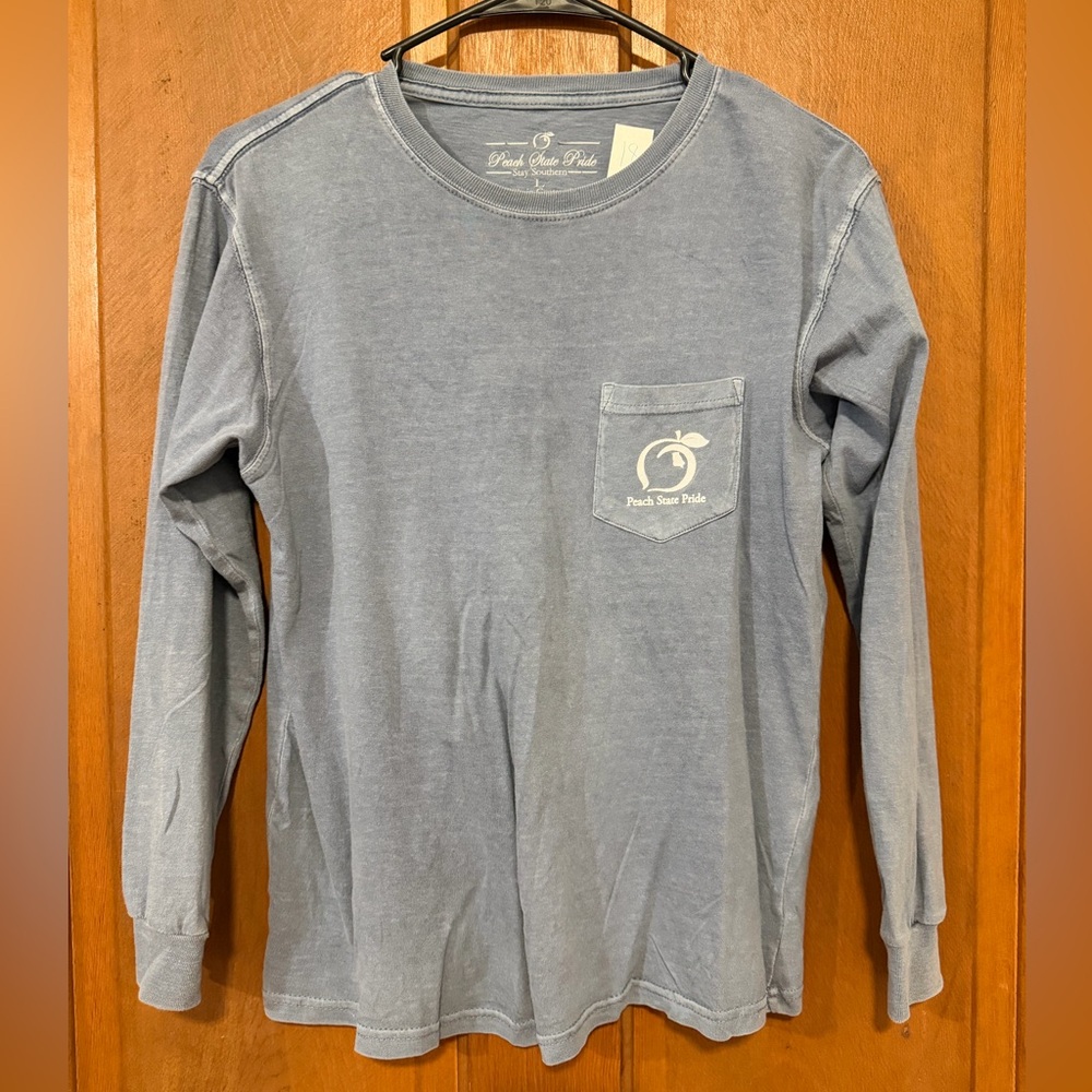 #18 Boys GUC Peach State Pride Long Sleeve T-shirt Youth Large YL